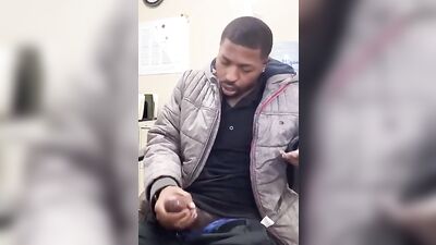 Young and Ambitious: A Handjob with a Cum-Shooting Black Big Cock!