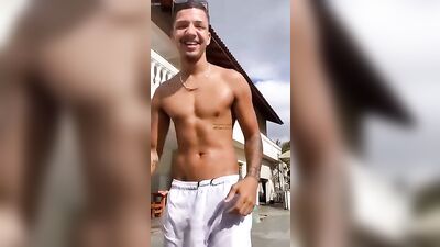 Straight Bulging Tiktokers Show Off Their Latino Muscles in a Hot Dance Party