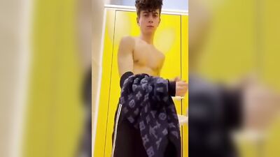 A Handsome, Well-Endowed Hung Slim Twink Takes an Intimate and Intense Handjob while Cumming Profusely