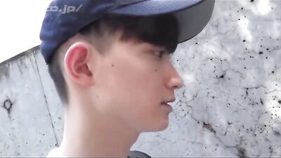 Delivering Pleasure: A Japanese Twink in Action