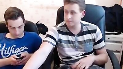 Straight Guy Gets Dirty with Gay Friend in Amateur Webcam Session