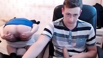 Straight Guy Gets Dirty with Gay Friend in Amateur Webcam Session