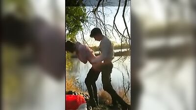 Buddies have fun in the sun while banging on the banks of the lake!