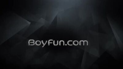 Three bareback twink friends engage in a hot group threesome sex show, filled with action and handjobs!