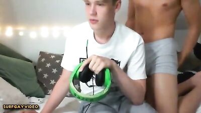 Getting game with sexy studs in adult entertainment