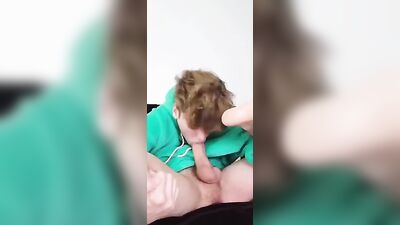 Self-service pleasure - cum shots and blowjob