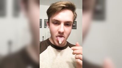 Amateur Fetishist Pascal Gets Off on Sucking Cum out of a Condom