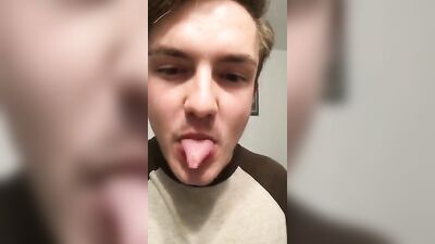 Amateur Fetishist Pascal Gets Off on Sucking Cum out of a Condom