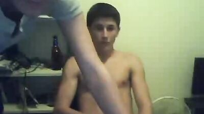 Gangbang - Group of Young Gay Twink Teens Take on a Big Cock Party