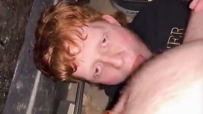 Gray and Ginger - Amateur Cum Shots Handjob Bear Daddy Facial