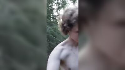 Risky Cutie Goes Wild in the Woods, Tagging Blissful Moments with Natures Beauty