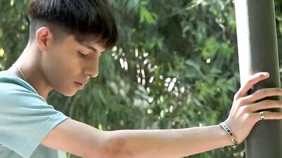 Gay Twinks Get It On in the Park, Sharing Cum and Action!