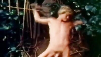 Leather Dicks Take Action (vintage ; enhanced) - A Public Kink Treesome with Vintage Enhancement