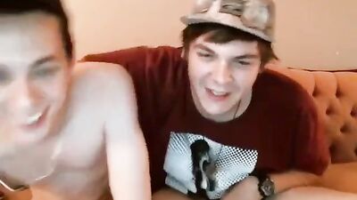 Straight Buddies Get A Webcam Blowjob