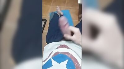 Skimpy Latino Boy Skinny Dick No Load (No Cum)