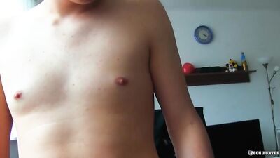 Czech Hunter Strikes Again with Public Straight Boys Outside!