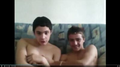 Soccer Lads Camming after a Game with Their Playmate!