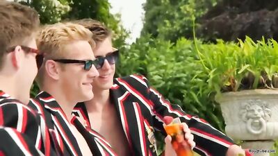 Muscle Jacks in the Box: Masturbating on the Field!