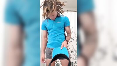 Hunky Delivery Boys Delivering Big Cocks to Hungry Muscle-Bound Straight Guys - Bareback