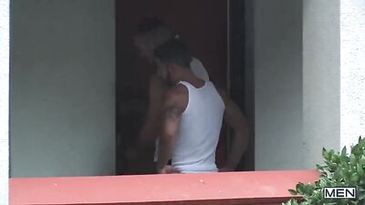 Handsome Muscle Men in Action: Black Men Blowing and Sucking Cocks