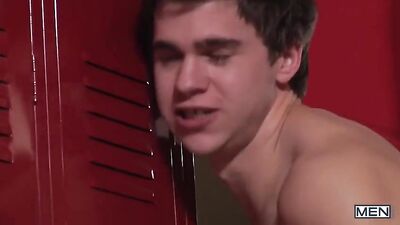 First Time Frat Guys Suck Dicks in the Locker Room