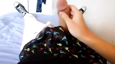 Web-Cammed Handjob and Cum Solo Twink