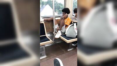 Young Twink Gets Off on Public Train Ride