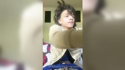 Caleb, the king of webcam boys in action!