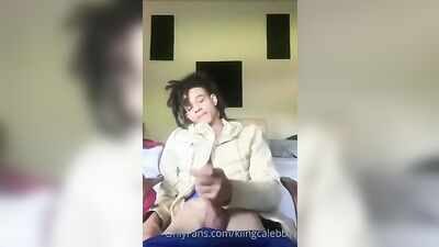 Caleb, the king of webcam boys in action!