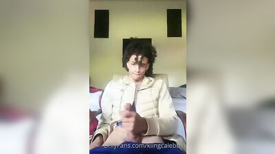 Caleb, the king of webcam boys in action!