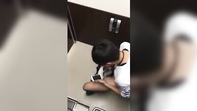 Public Japanese Toilet Wank Cam #10 - Amateur Asian Cum Shots and Fetish