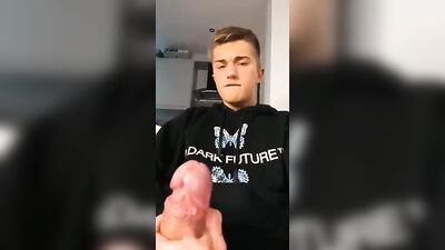 Oh, Sh*t! What a Load of Cum: Twinky Straight Boy Solo Cumshots