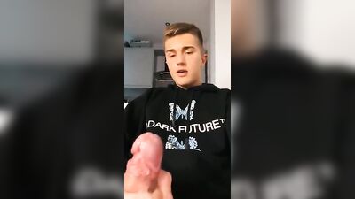 Oh, Sh*t! What a Load of Cum: Twinky Straight Boy Solo Cumshots