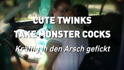 Bareback Cumshots: Young Twinks Take on Monstrous Dongs!