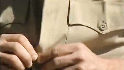 Tongue-tied adventurer receives a slow, deep suck from a hunky park ranger