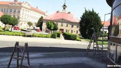 Straight Czech Hunk Cumming in the Public!