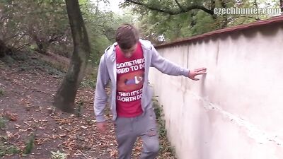 Straight Czech Hunters on Public Display