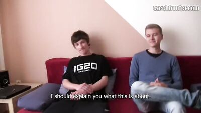 A Ride in Nature - Public, Straight Czech Hunter Boys