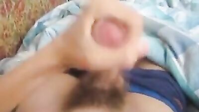 Web-Cammed Gay Twink Handjob Solo Cum Showcase