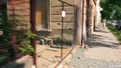 Rock Hard Czech Hunters in Public on a Sunny Day