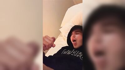 Self-Cumming Jack Enjoys a Mouthful of Semen - A Blowjob Experience