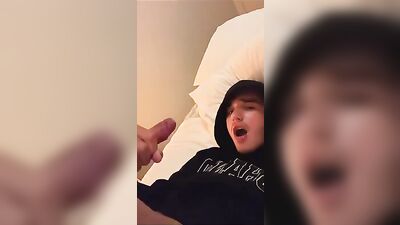 Self-Cumming Jack Enjoys a Mouthful of Semen - A Blowjob Experience