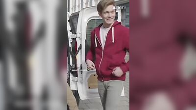 Bright Young Twink Thespians Rehearse Gay Scene on a Sunny Afternoon