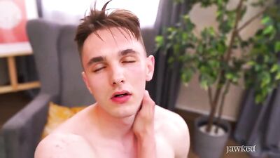 Klay Barrista gets a facial with his massive dick! - [Cum Shots Solo solo masturbation punheta] [Solo Handjob]