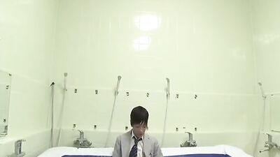 Asian Ass Men Enjoy Lotion Bath with JGV