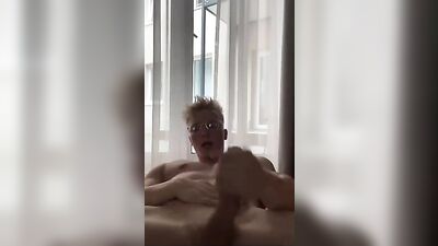 German Amateur Blonde Muscular Teenagers Jerking in Front of the Camera!