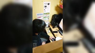 Japanese Amateur Wanking Spy Cam Internet Cafe Cumshots: Public Outside Solo Fetish