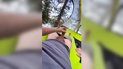 A Day in the Park - Jerking and Cumming Solo in Natures Embrace