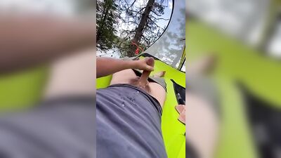 A Day in the Park - Jerking and Cumming Solo in Natures Embrace