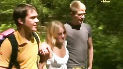 Woodland Delights: Bisexual Teen Trio in Action, Big Dick Bisexual Thrills